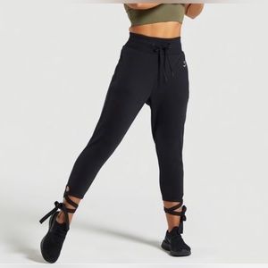Gymshark Ark Cropped Ankle Tie High Rise Sweatpants
